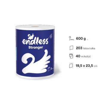 Endless papierová utierka stronger 3 vrstvová 40m