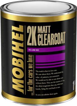 Mobihel 2K akryl bezfarebný lak mat low voc 1L + tužidlo 1100 0,5L