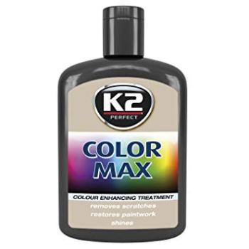 K2 Color max farebný leštiaci vosk čierny 200ml