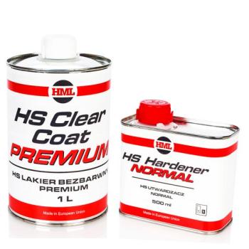 HML Bezfarebný vysokolesklý lak HS 1L + tužidlo