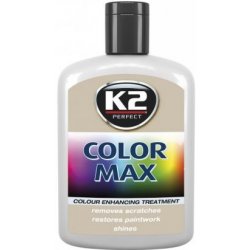 K2 Color max farebný leštiaci vosk sivý/strieborný 200ml