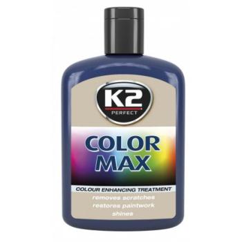 K2 Color max farebný leštiaci vosk tmavo modrý 200ml