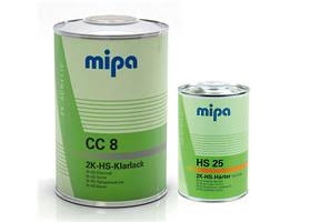 MIPA bezfarebný lak 2K-HS CC8 2:1 1L + 0,5L tužidlo 