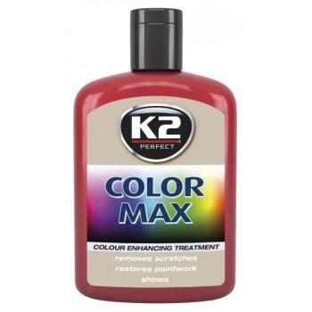 K2 Color max farebný leštiaci vosk červený 200ml